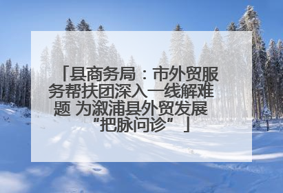 县商务局：市外贸服务帮扶团深入一线解难题 为溆浦县外贸发展“把脉问诊”